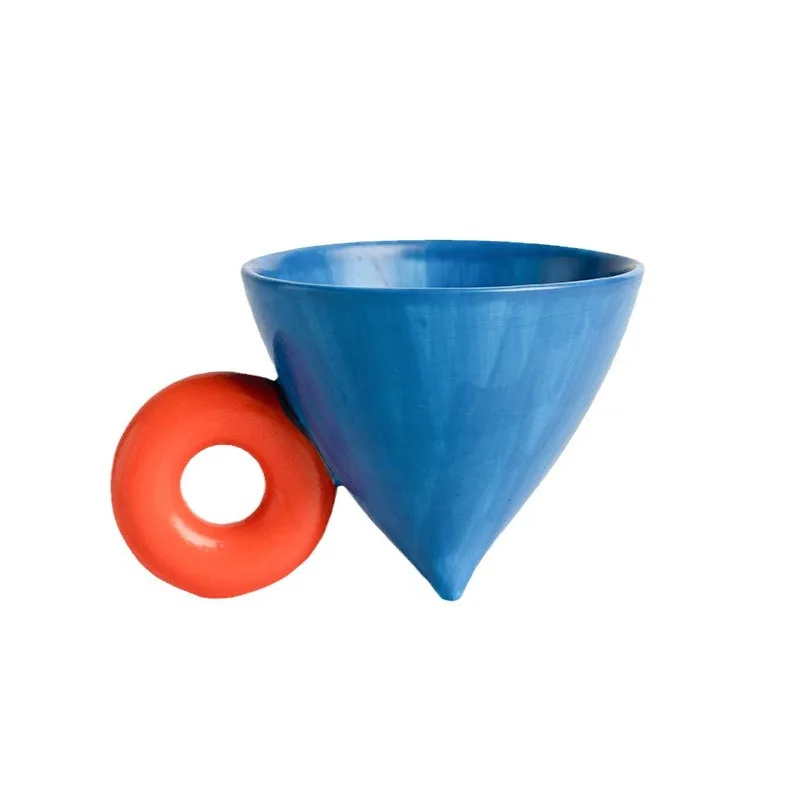 Designer Color Contrast Mug Creative Fulcrum Big Ear Coffee Mug