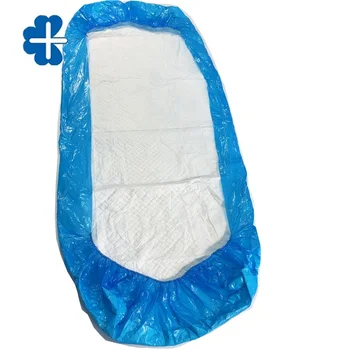 Non sterlized disposable blue Bed Sheet Cover with Elastic around 100x230cm for medical and home care use