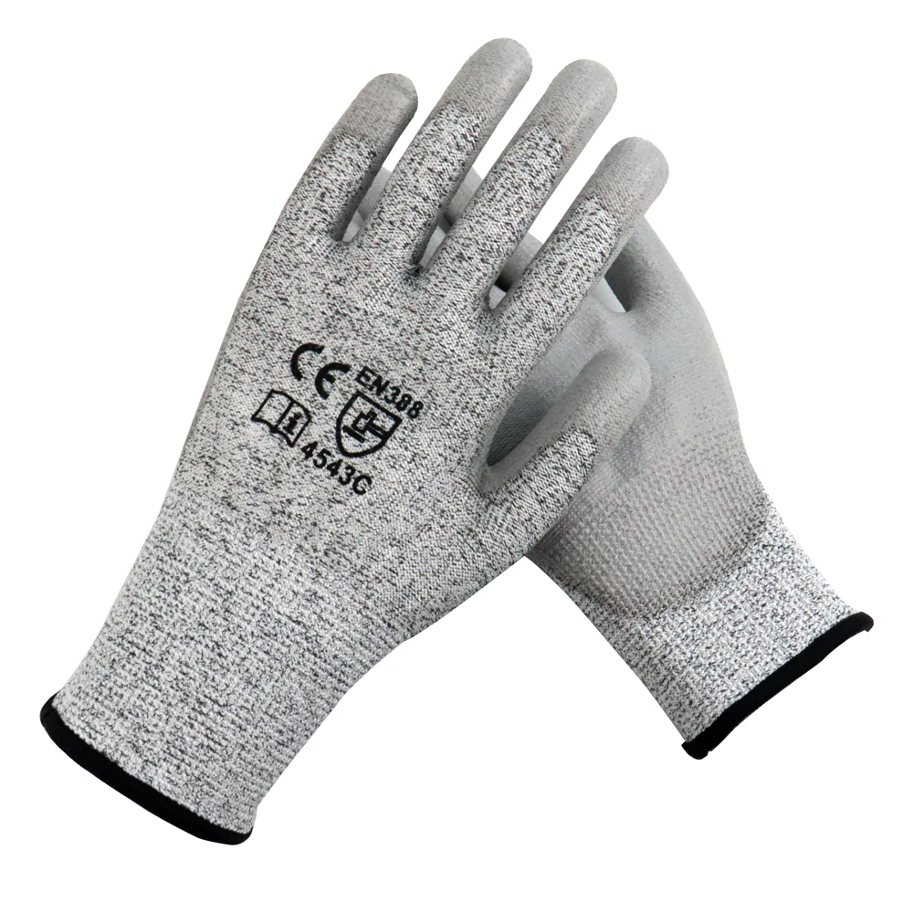 HPPE 4543X Cut Resistant Gloves - Level 5 Anti-Cut Protection