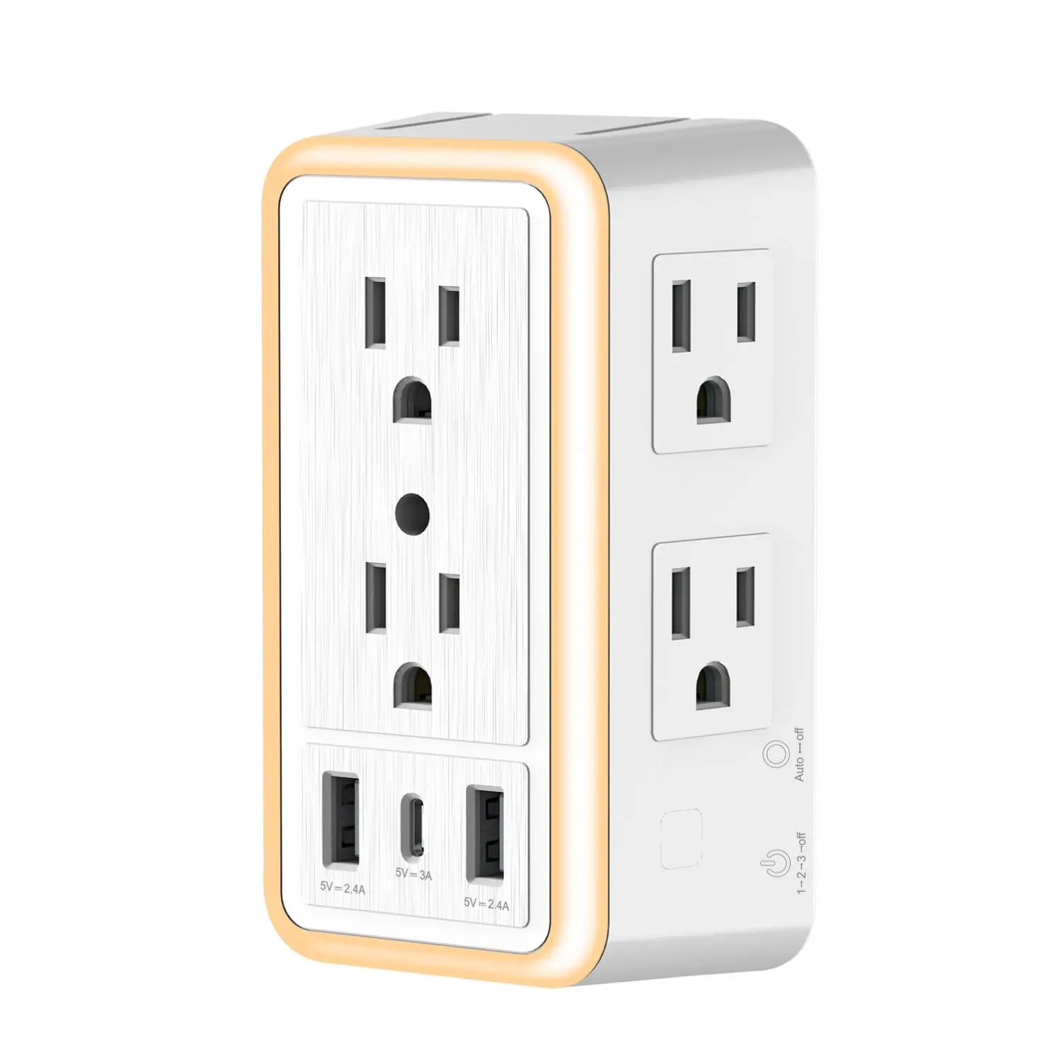 Presa Di Corrente Con Interruttore E Luce Notturna – 16A 230V, Protezione Bambini, Massima Sicurezza In Casa