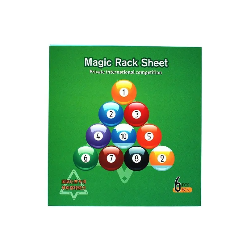 Magic Ball Rack 6PCS Billiard Triangle Magic Rack Sheet With Pool