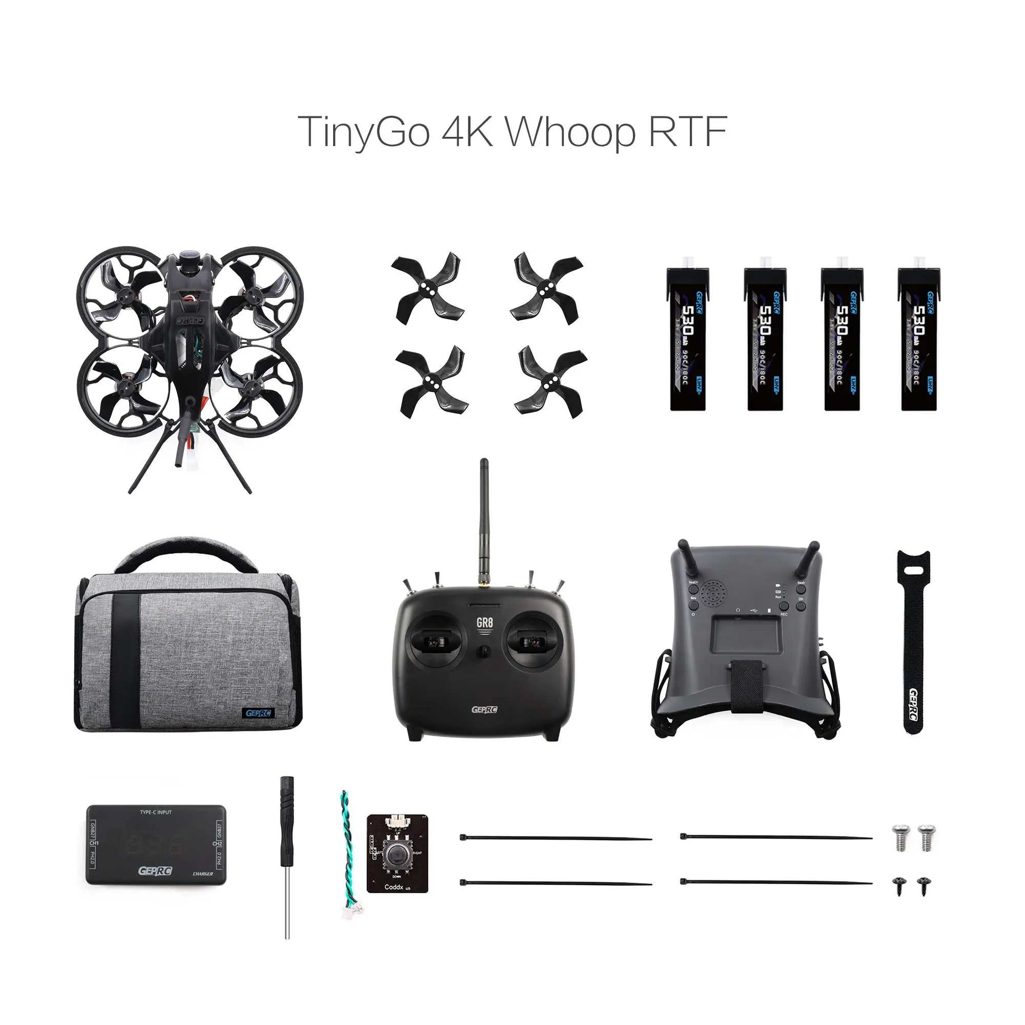 GEPRC TinyGO 4K FPV Whoop RTF Drone WITH Caddx Loris 4K 60fps RC FPV Professional Quadcopter Combo Very Suitable For Beginners Alibaba