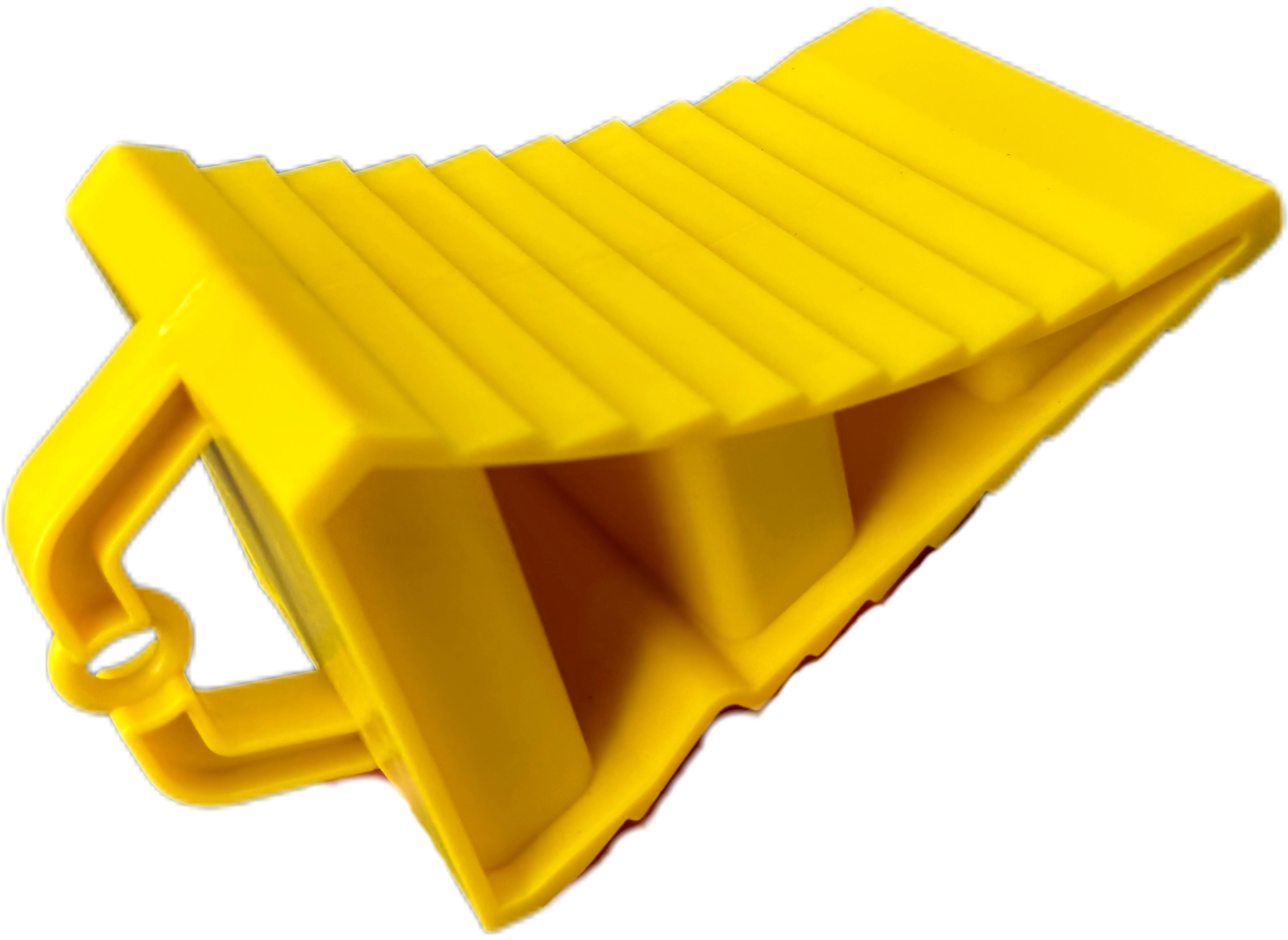 Wheel Chocks with Rope, Non Slip Heavy Duty Yellow Wheel Chock, Lightweight Wheel Stoppers for Cars Camper Trucks RVs factory
