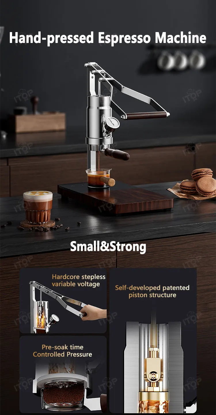 For Home Use Manual 116bar Mini Portable Coffee Hand Press Espresso