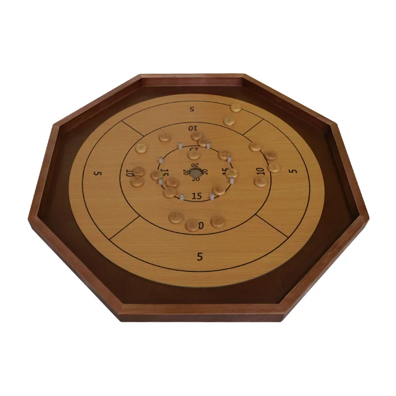  Tournament Crokinole Board Game 30 Inch, 2 in 1