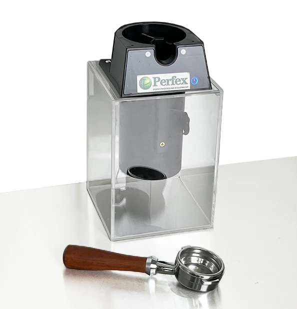 58mm Electric Portafilter Cleaner Automatic Cleaning Machine Espresso Coffee Knock Box Machine