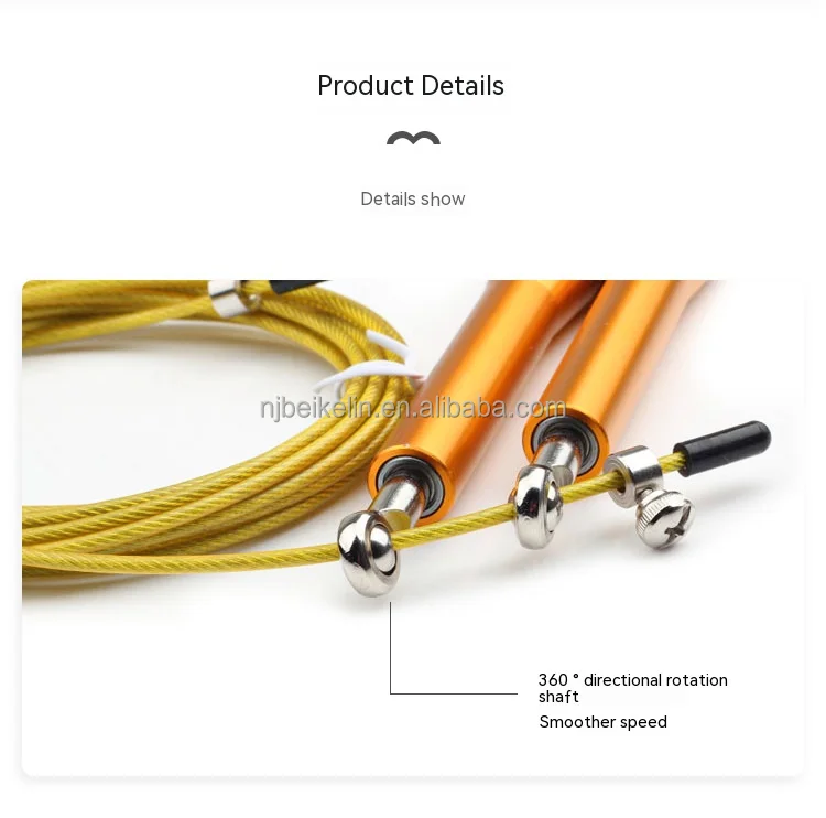 Racing Bearing Aluminum Handle Steel Wire Skipping Rope Aluminum Alloy