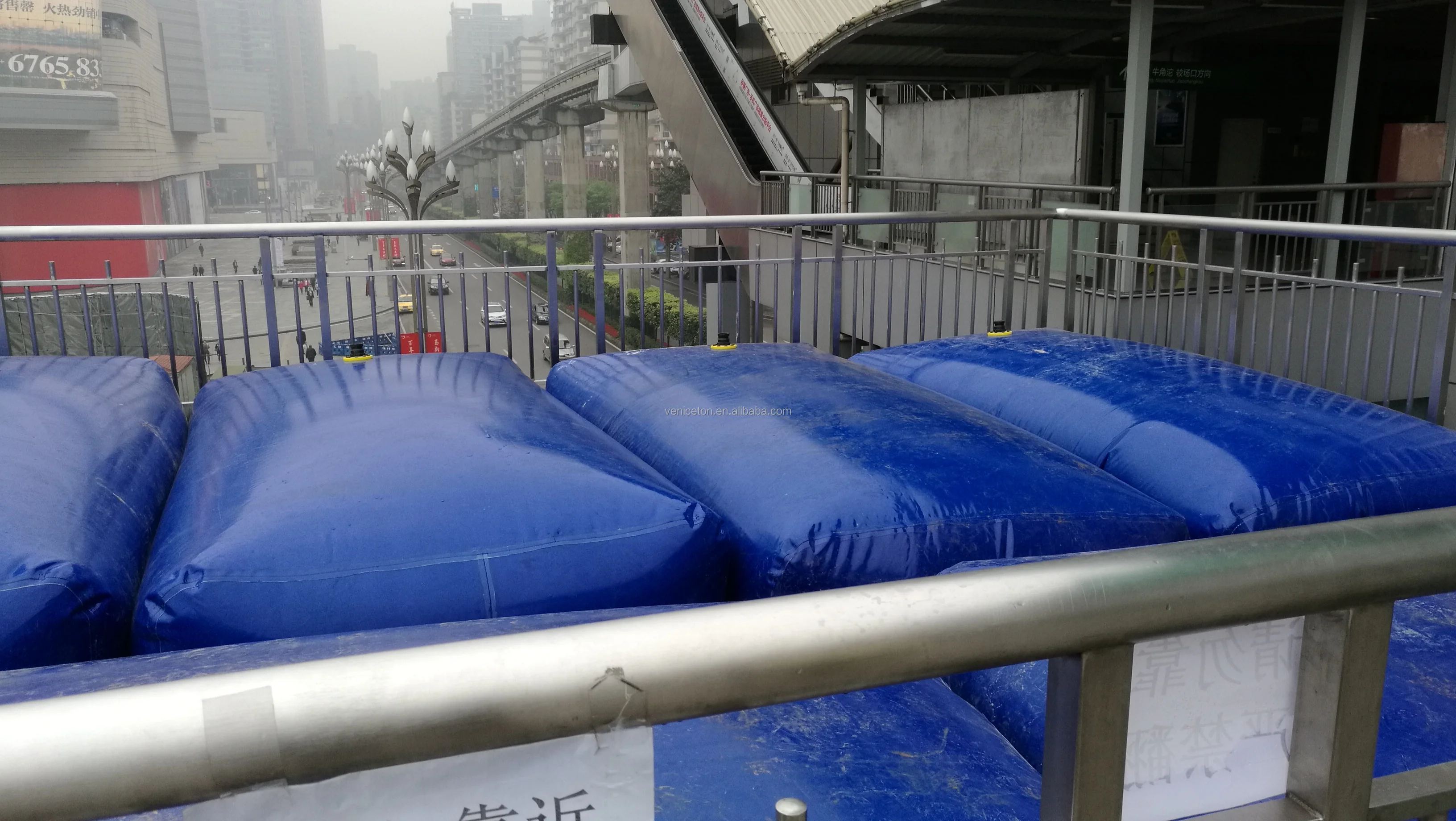 Collapsible water tank 100L -50,000L PVC tarpaulin Inflatable watertank bladder 14