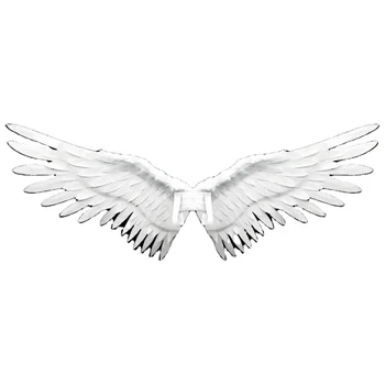 Meilun Art & Craft Upward white large feather angel wings