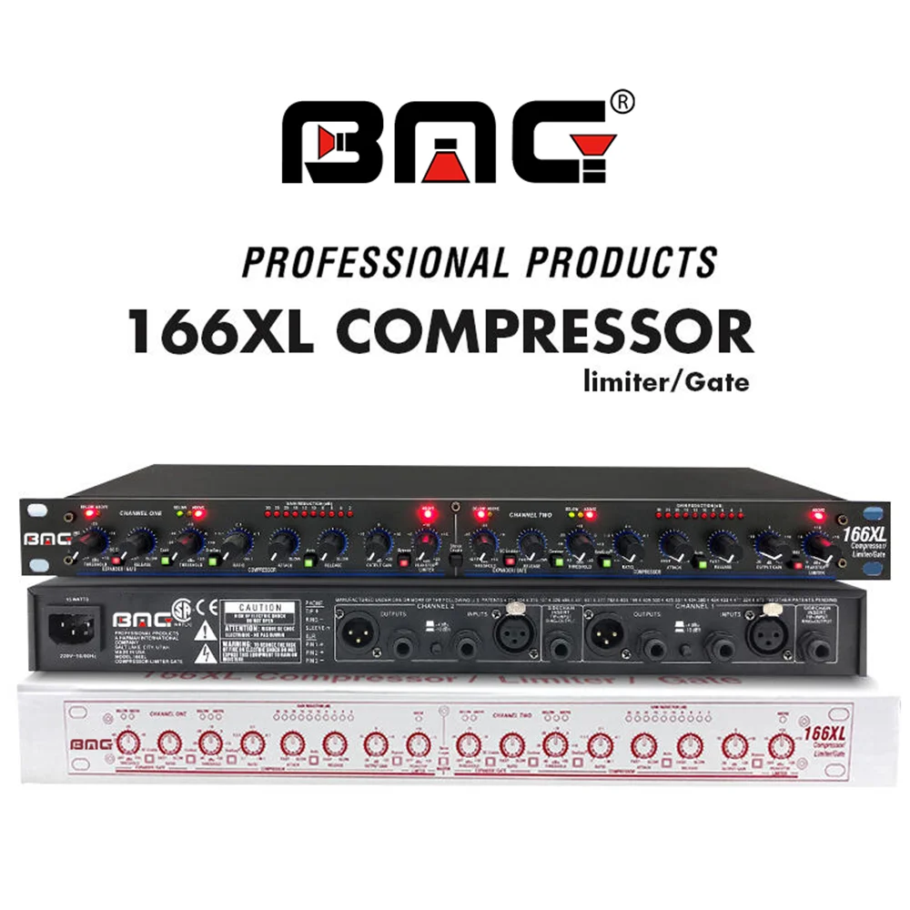 Top 5A 1:1 Quality DBX 166XL Compressor Limiter with Noise Gate