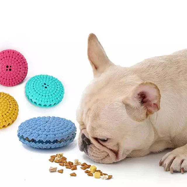 Factory Wholesale Pet Leaking Ball Toy Elastic Soft Rubber Dog Molar Teeth Cleaning Leaking Feeder Chewing Toy