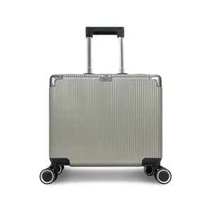 Custom Hard Shell Carry-On Trolley Luggage Smart Travel Bag TSA Lock Unisex PC Aluminum Spinner Cabin Suitcase Carry-On Size