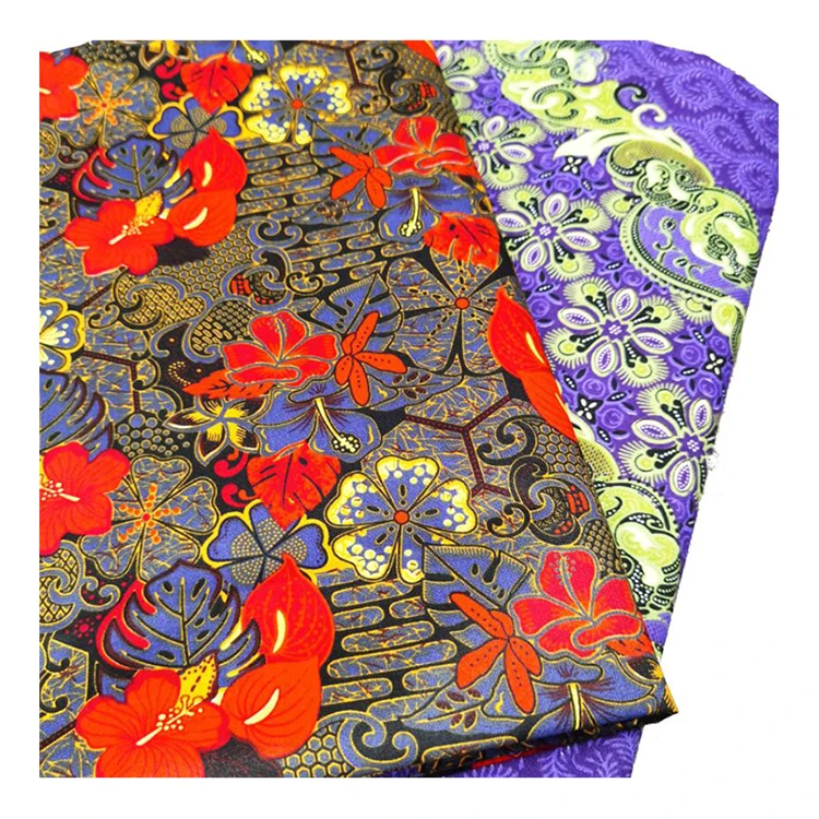 African Printed Cloth African Wax Cloth Pattern Double Sided 100% Polyester Printed Textile Fabric