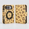 Yellow Base Leopard Magnetic Kickstand