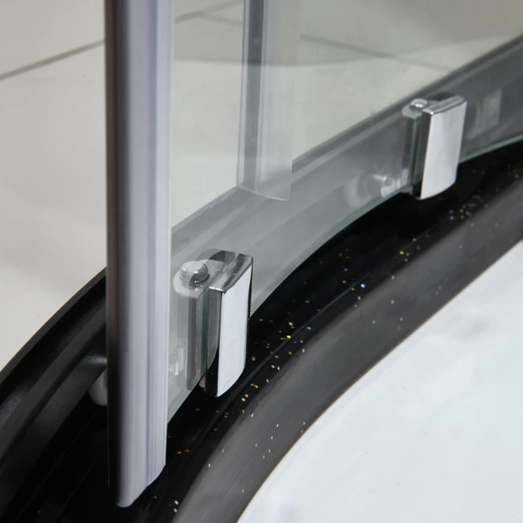 Modern Design Arc Shape Modular Bathroom Cubicles Glass Shower Door Aluminum Cabina De Ducha Sliding Shower Room