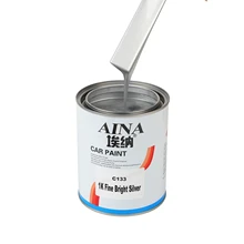 C133 1K Fine Bright Silver Acrylic Automotive Retouching Paint Automotive Paint Strong Decorative Effect Paint Liquid Coating