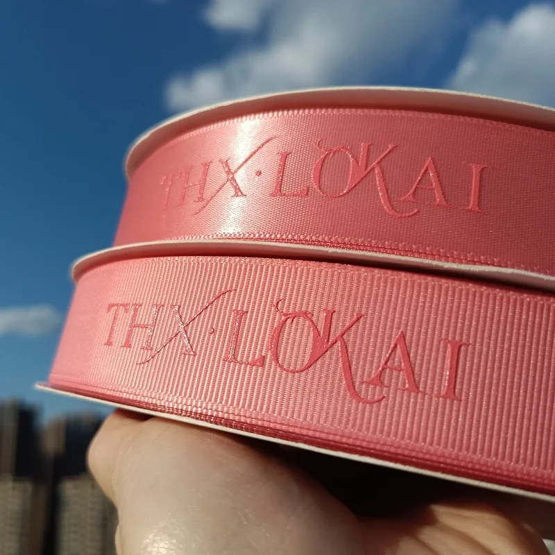 Wholesale polyester dots grosgrain ribbon print  for decoration