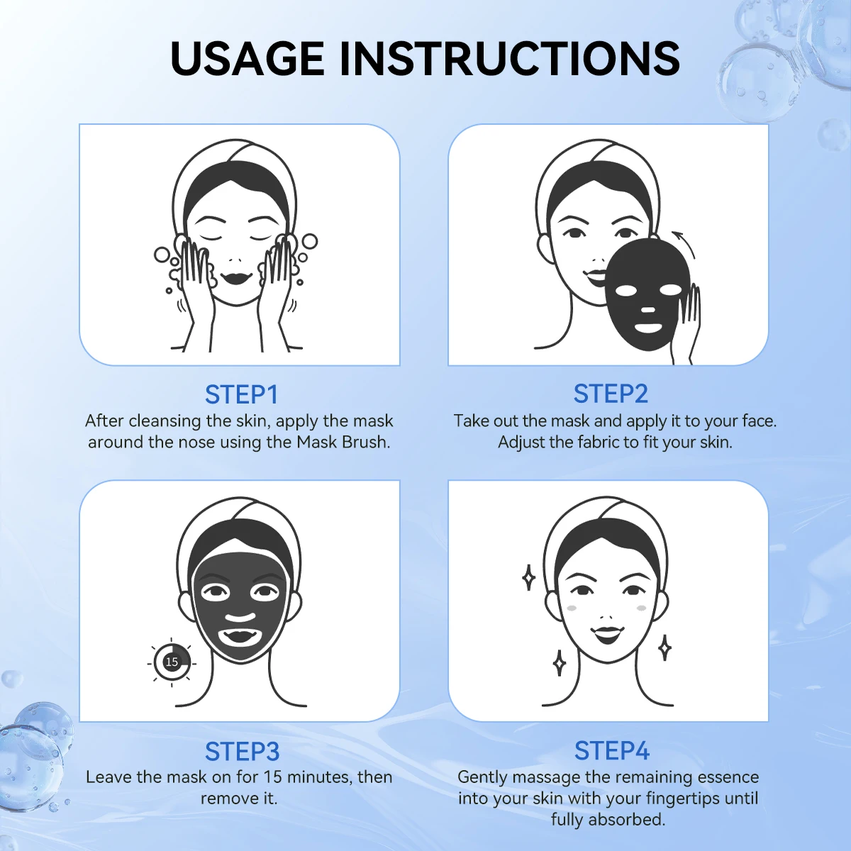 LANBENA Hot Sales VITAMIN B5 Collagen Face Sheet for Women Facecare Mask for Skin factory