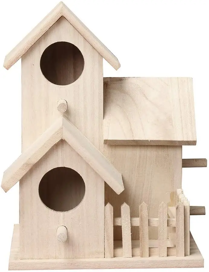 Creative Wallmounted Wooden Outdoor Nest Bird House Build A Birdhouse
