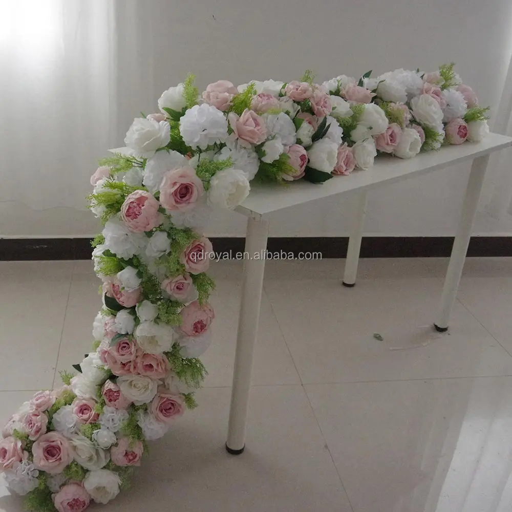 Hot Sale Table Centerpiece Flowers Runner Floral Artificial Flower ...