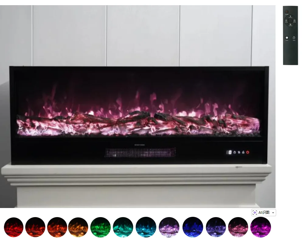 Electric Fireplace, 500mm, Wall - detail 32
