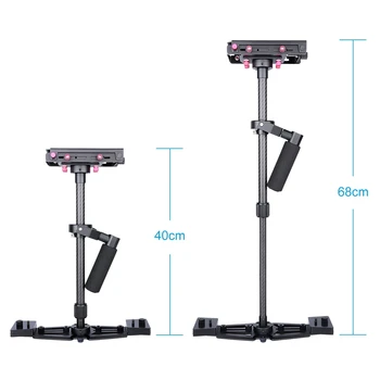 Yelangu S700 Professional Handheld Carbon Fiber Video Stabilizer for C/N/S /P DSLR Camera Camcorder Steadicam detail image