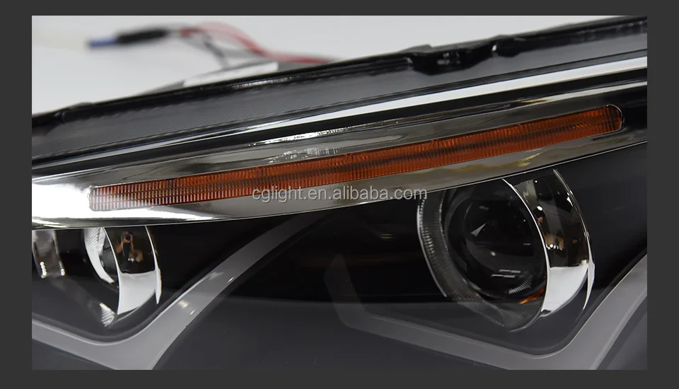 Faro delantero para coche Ford Focus, lente de proyector, señal dinámica Drl, accesorios automotrices, 2015-2017