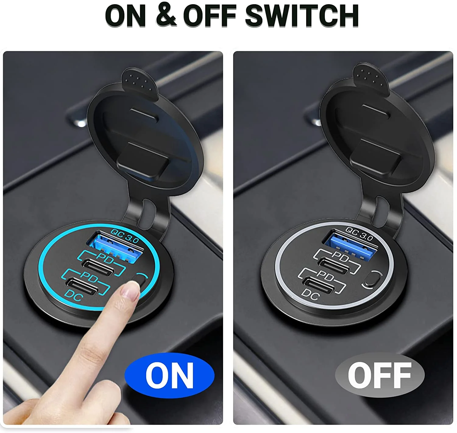 Adattatore Da Presa Accendisigari Usb - : Presa Usb Accendisigari360W Avanzato 9 IN 1 Multi Presa Accendisigari Sdoppiatore per