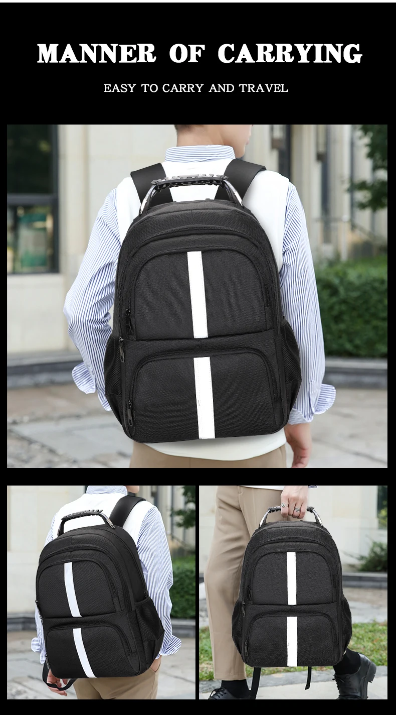 Omaska Custom Logo Waterproof Business Laptop Backpacks 18 Inch