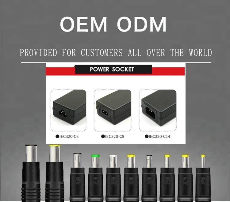 Free Sample Desktop Switching Power Adapter AC/DC 5V 8V 12V 24V 48V 0.5A 1A 2A 3A 4A 5A 6A 8A 10A 15A Power Adapter