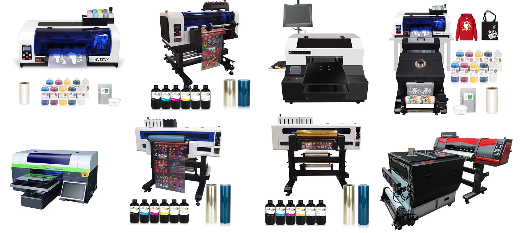 A3 UV Printer With DX7 Industrial Printhead roll Printing Cup