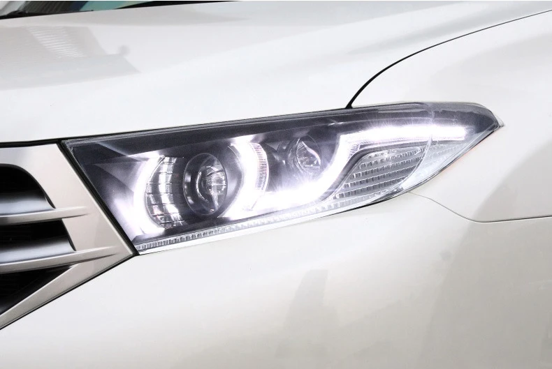 2012-2014 for Toyota for Highlander LED Headlights Assembly 35W Plastic Replacement Hilander Head Lamps