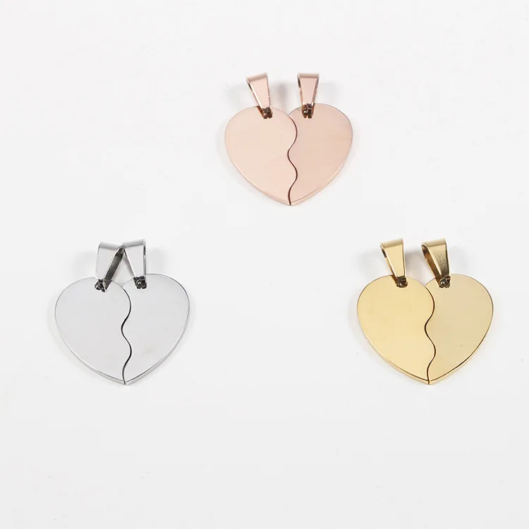 Collana Coppia Puzzle Cuore OIDEA - Regalo Amoroso In Acciaio Inox - Foto 9