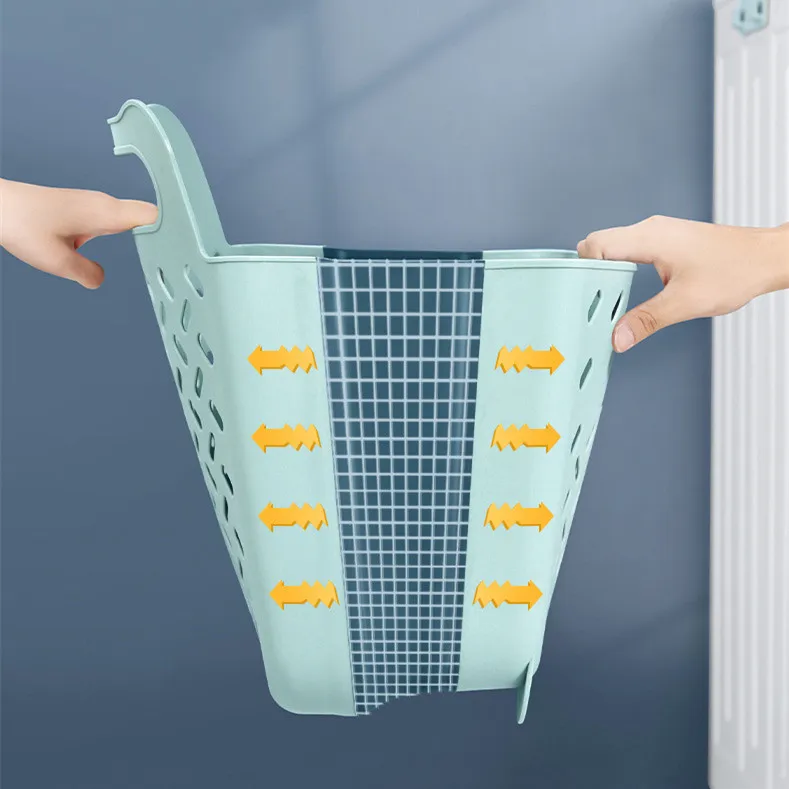 Collapsable Laundry Basket Hamper For Room Organization Storage Slim