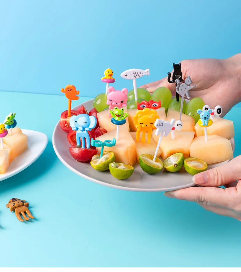 Cute Animal Shaped Food Picks For Bentos, Creative Fruit Picks For Cake &  Eggs, Cartoon Mini Fruit Forks For Kids