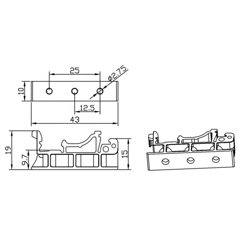 Pcb Carrier Pcb Bracket Rail Mount 1 Pair 35mm Din Rail Mounting