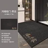 Tissu en coton bouclé - Bonne Fortune - Noir et Or