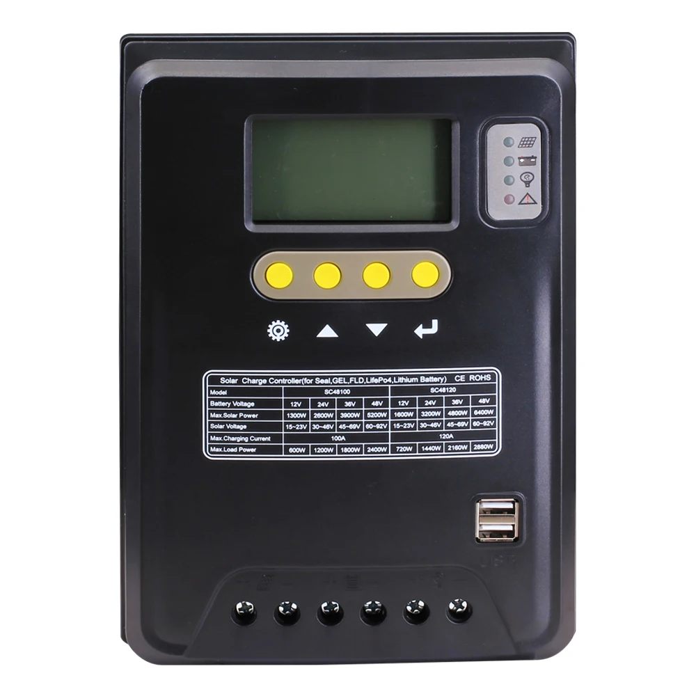 KONGMM MPPT-Solarregler 80A – 12/24/36/48V, Für Blei-Säure & Lithium, LCD -Display KONGMM MPPT-Solarregler 80A – 12/24/36/48V, Für Blei-Säure & Lithium, LCD -Display