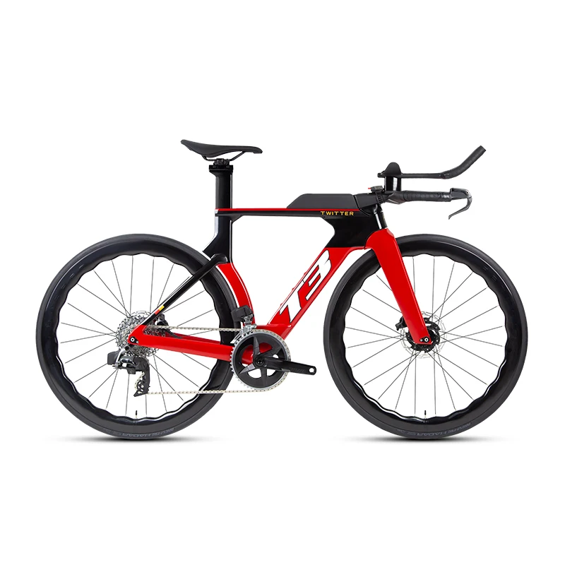 Twitter T3 軽量フルカーボン トライアスロンバイクフレーム エアロ