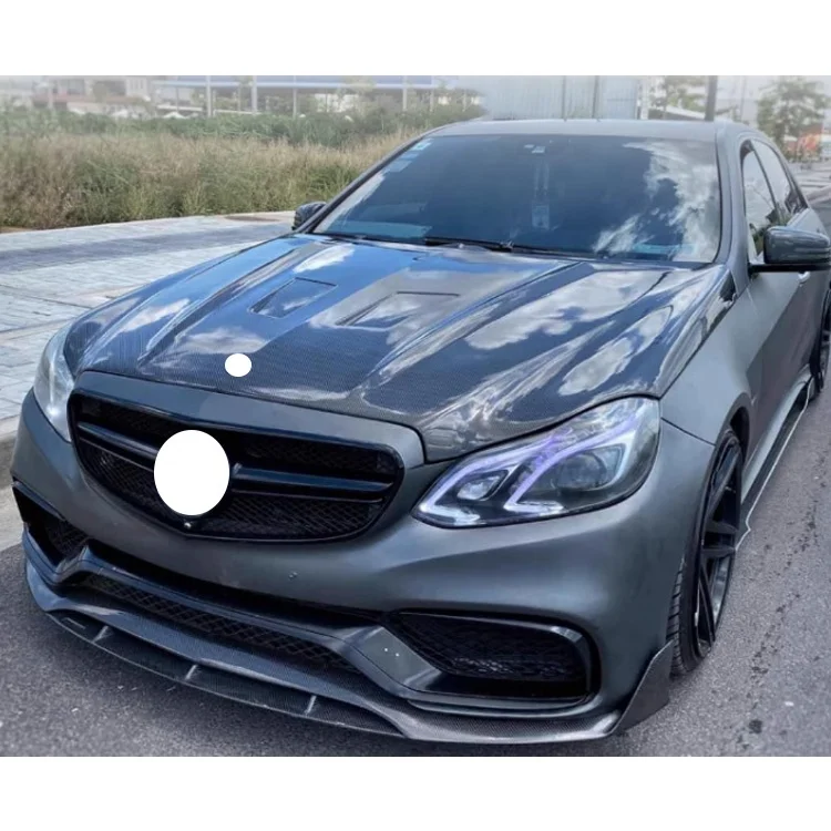 Factory Sales AMG Style Enging Hood E Class W212 Hood in Carbon Fiber for Mercedes Benz 2013-2016