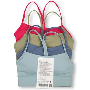 Women's Lightweight High Quality Seamless Sports Bra Trending Workout Clothing Front Logo INS Lulu New Top Trending Sports Bra