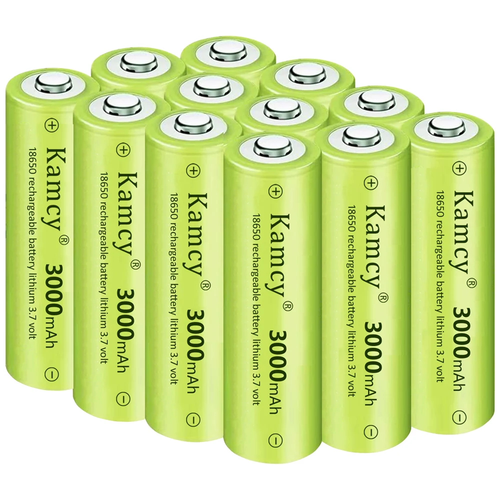 Rechargeable 18650 3.7v Lithium Ion Battery 2000mah 2600mah 3000mah Li ...