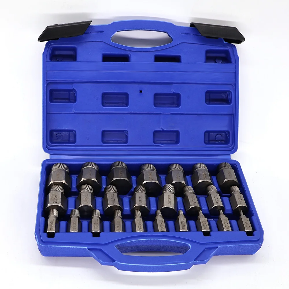 High Quality 25pcs Broken Bolt Extractor Set with Hex Shank for Resellers