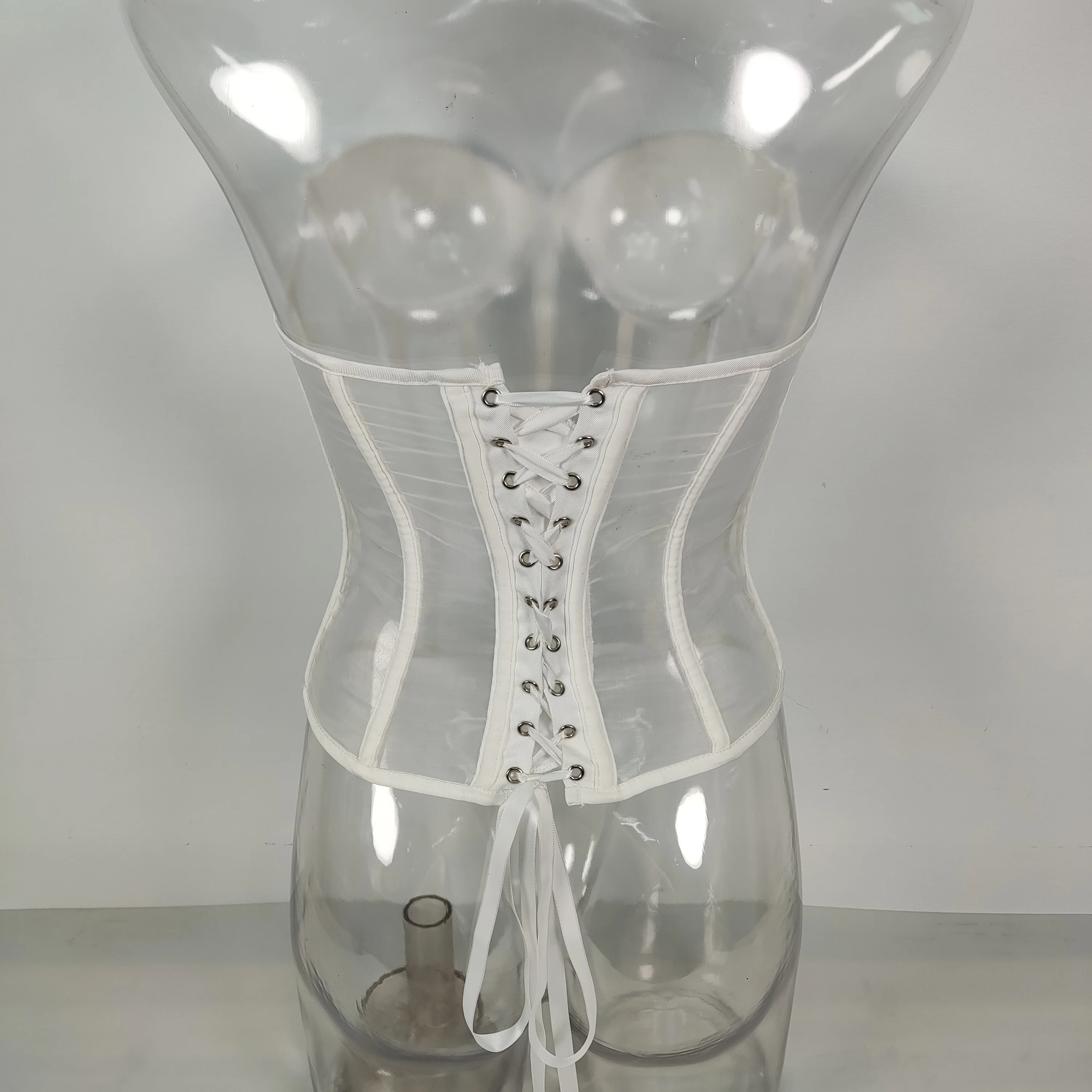 Ksq New Sexy Mesh Corset Perspective Patchwork Bandage Underwear Women