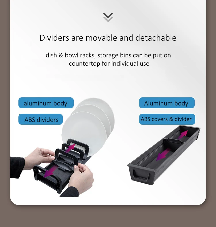 2 Tier Sliding Basket Organizer Drawer Expandable Kitchen