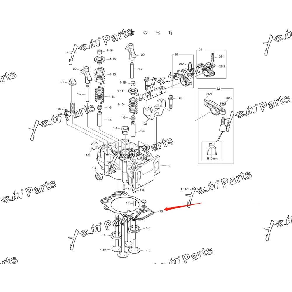 Head Gasket 400602-004763 Fit for Mitsubishi DC09