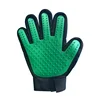 Guantes verdes para acariciar gatos [mano derecha]