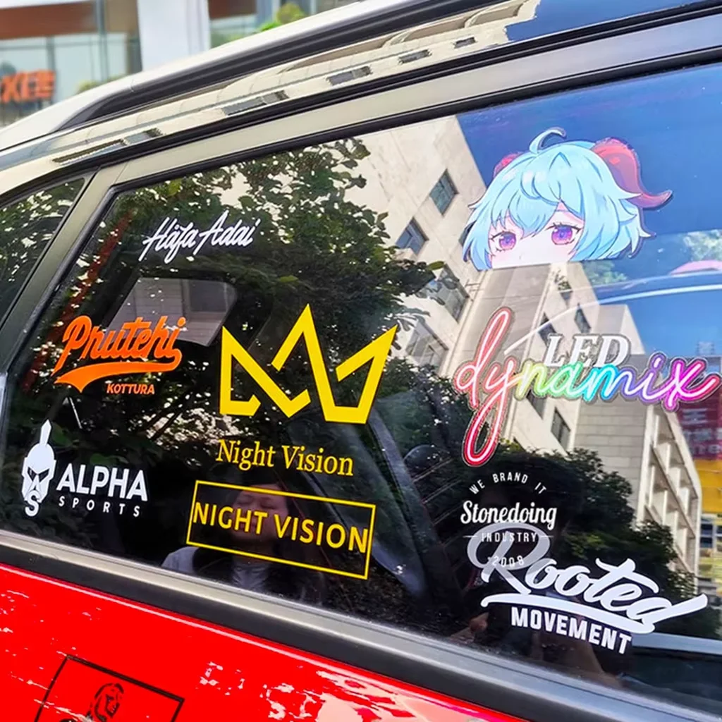 Weatherproof Waterproof Custom Multi Colors Die Cut Brand Logo Sticker Vinyl Car Decals Van Truck Bumper Transfer Sticker Decals