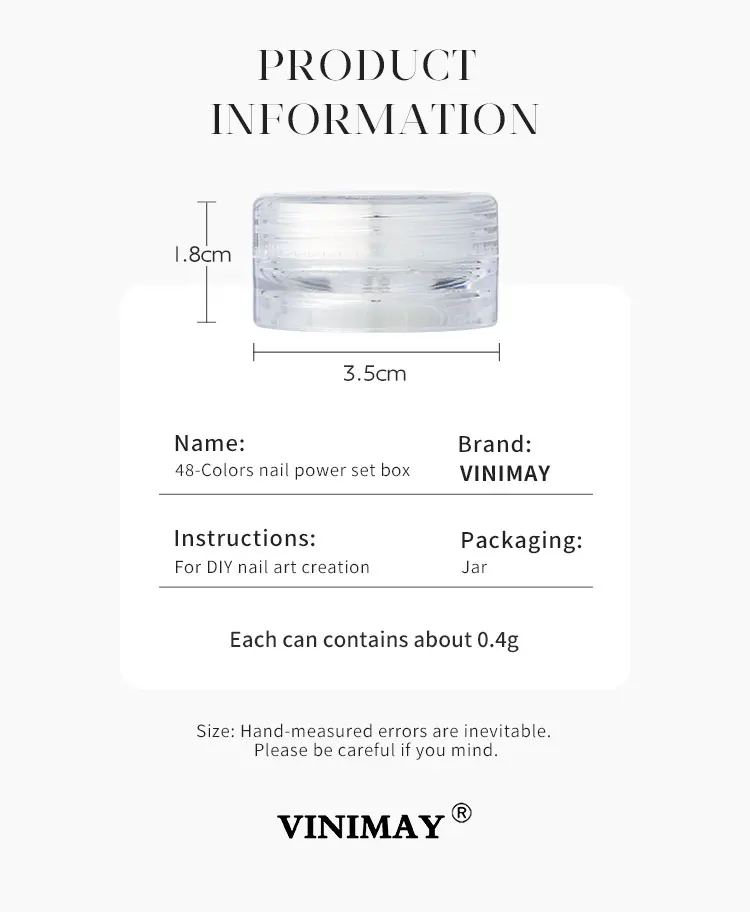 product vinimay 48 colors chrome nail powder set with 3 styles aurora chrome powder magic mirror powder aurora sequin gel for nail salon-10