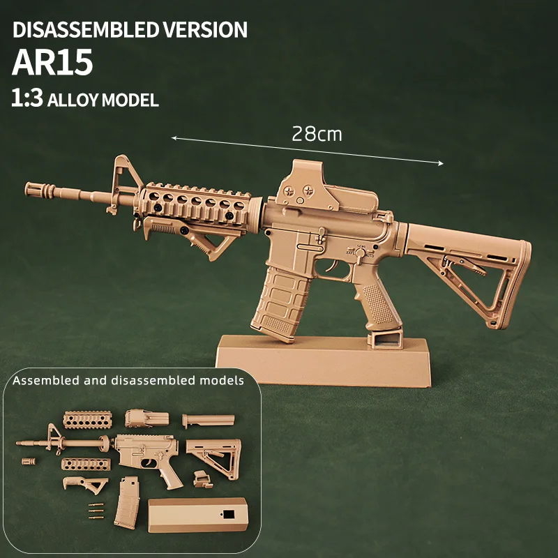 Source AR 18 goat gun alloy gen 5 model Ar15 replica 14 3D Metal goat toy  guns model on m.